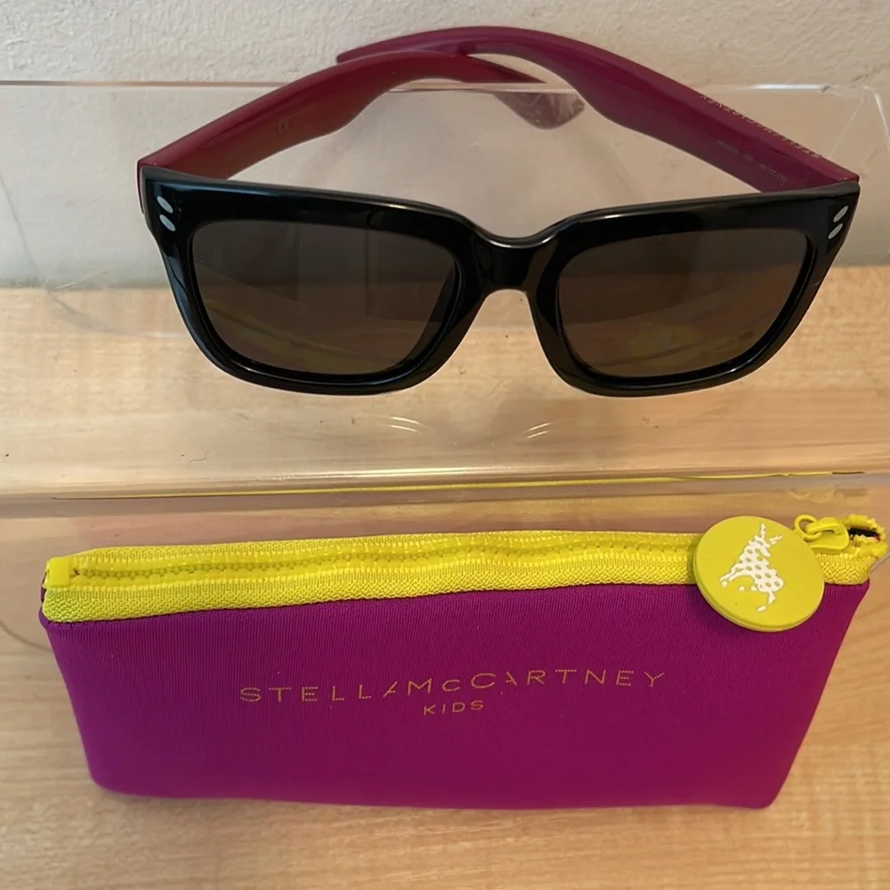 Stella McCartney Kids SC0025SA Girls Sunglasses - Choice of 2 Soft Case Colors